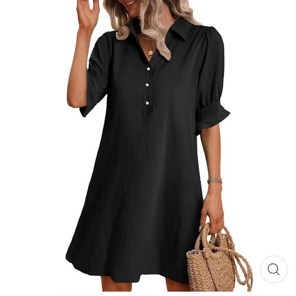 Elegant Black Women's Dress Size M - Picture 1 of 8